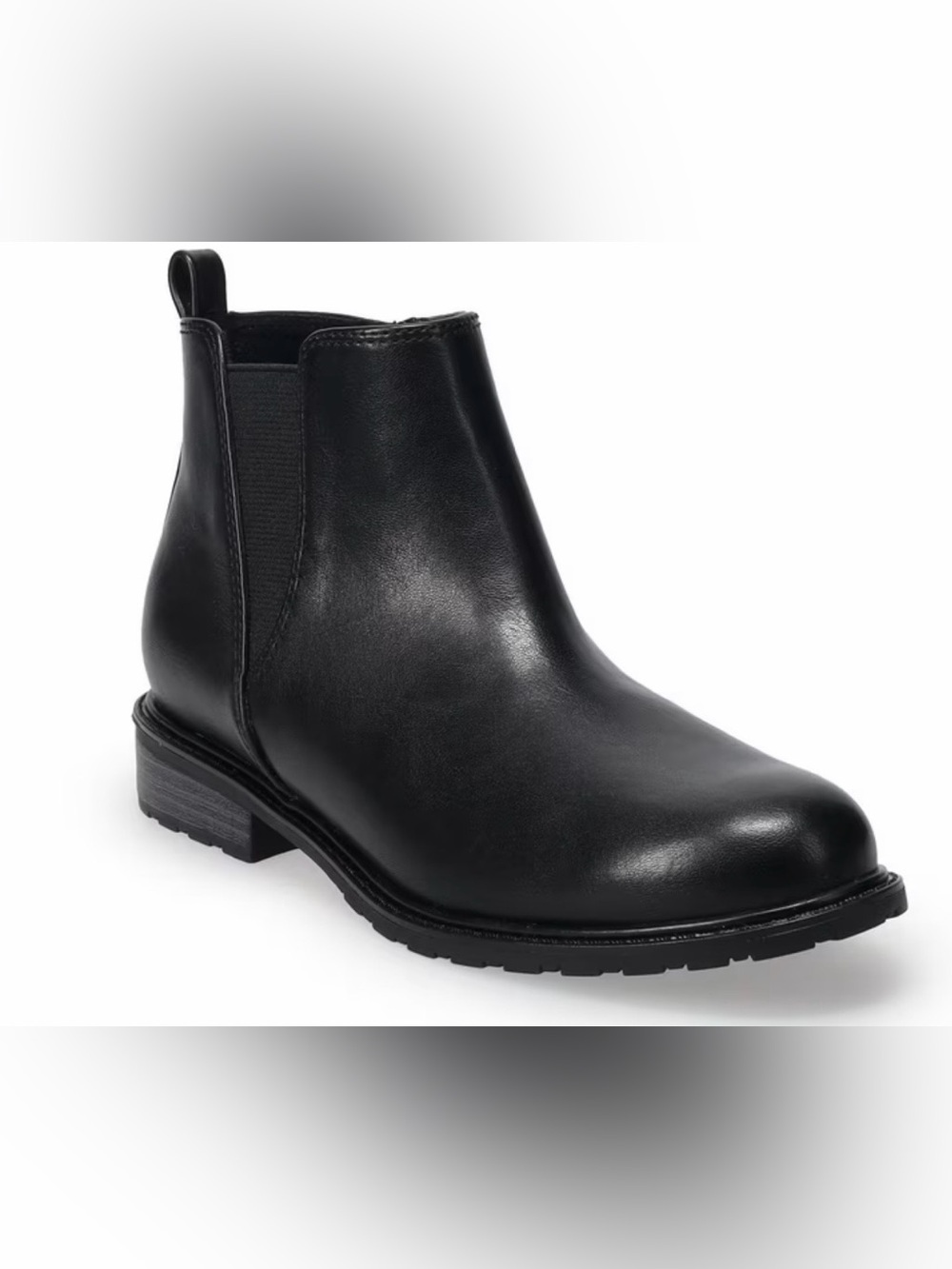 Women’s Sonoma Black Leather Chelsea Ankle Boot Size 7